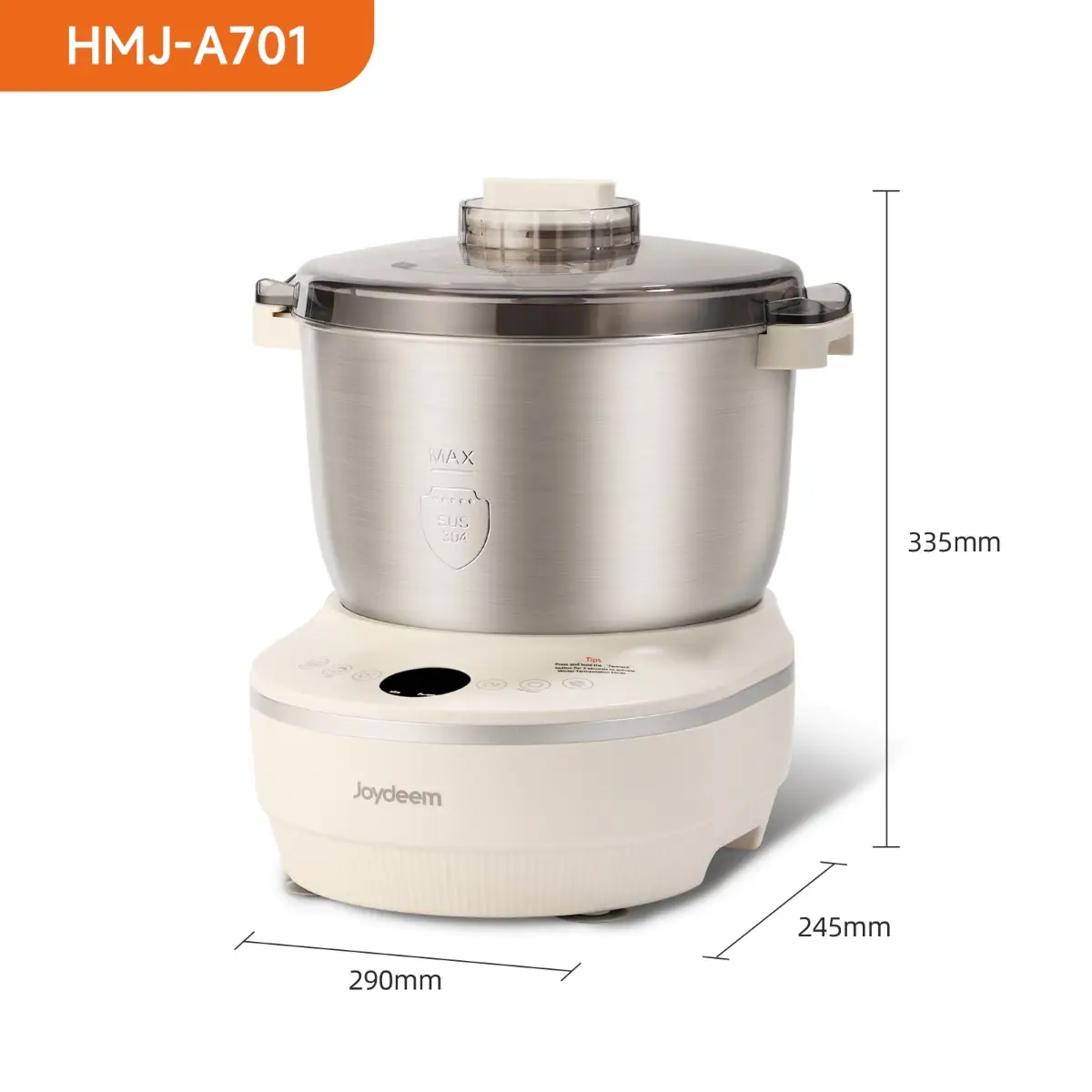 Joydeem HMJ-A701 230W Electric Dough Maker with Ferment (7.4 Qt/7 Liters)