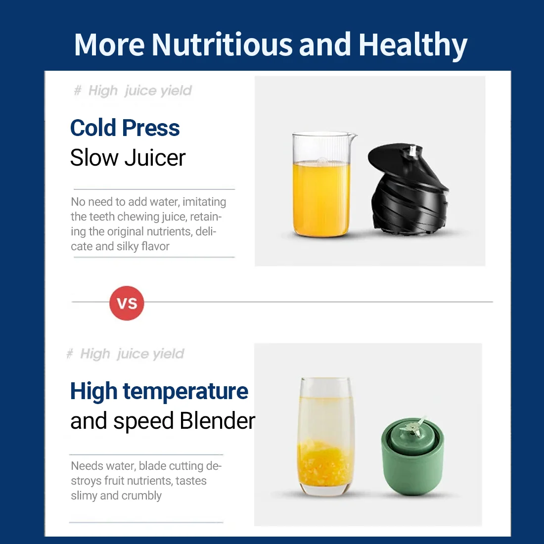 Joydeem JD-YZ9901 Compact Slow Masticating Cold Press Juicer Extractor Machine for Vegetables & Fruits (14 oz/400ml)
