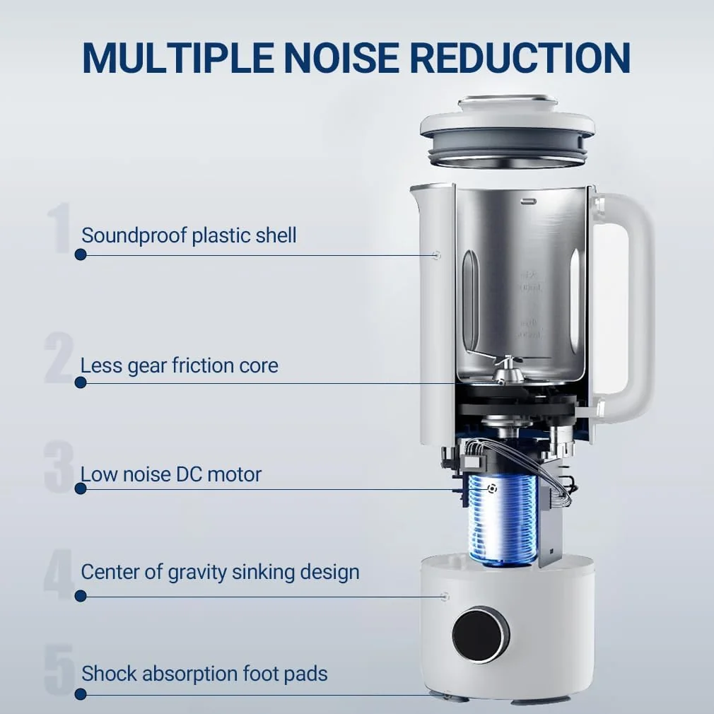 Joydeem Compact Quiet Blender Soymilk Nut Milk Maker 21 oz | Joydeem