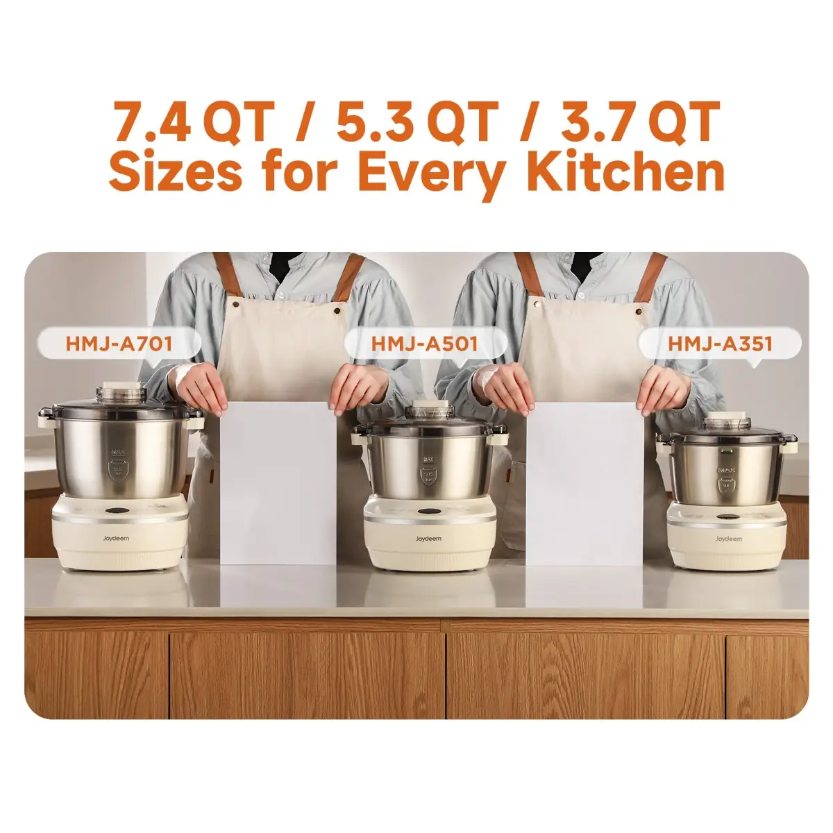 Joydeem HMJ-A701 230W Electric Dough Maker with Ferment (7.4 Qt/7 Liters)