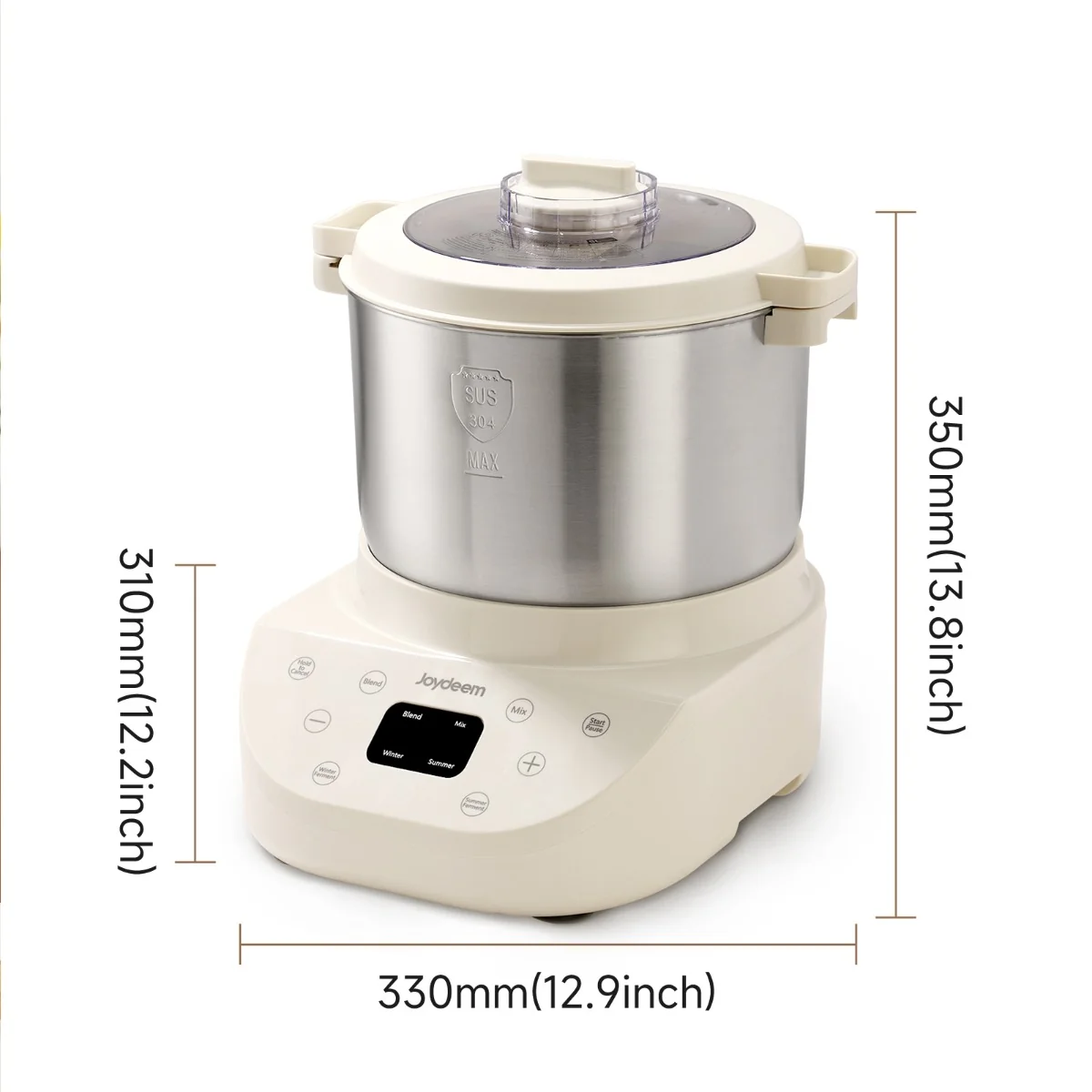 Joydeem HMJ-A901 Electric Dough Maker with Winter & Summer Ferment (9.5 Qt/9L)