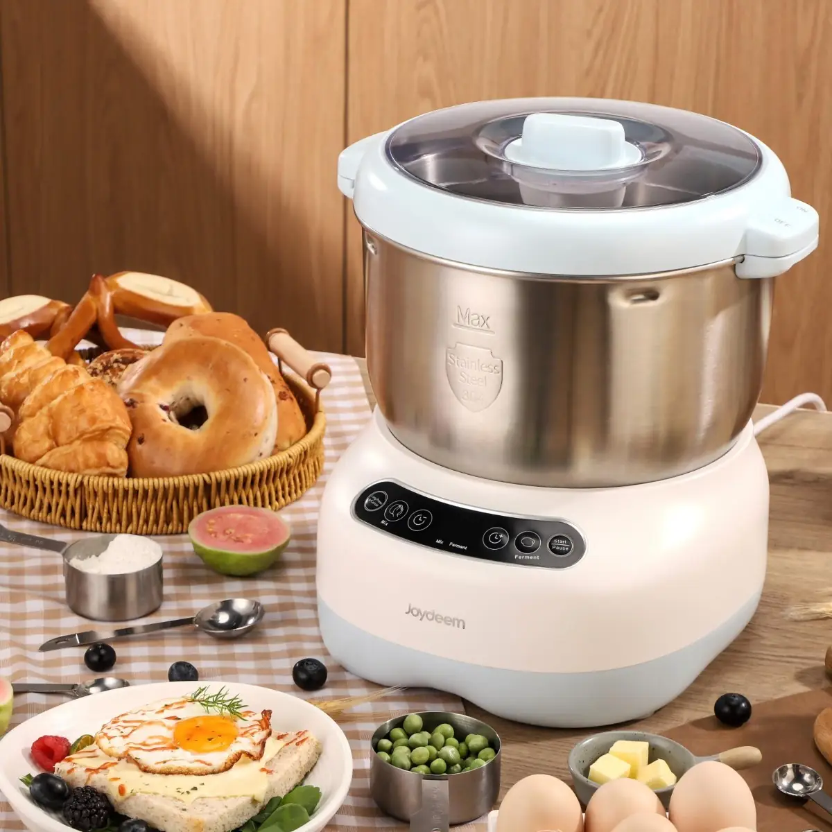 Joydeem JD-HMJ7L 250W Electric Dough Maker with Ferment (7.4 Qt/7 Liters)