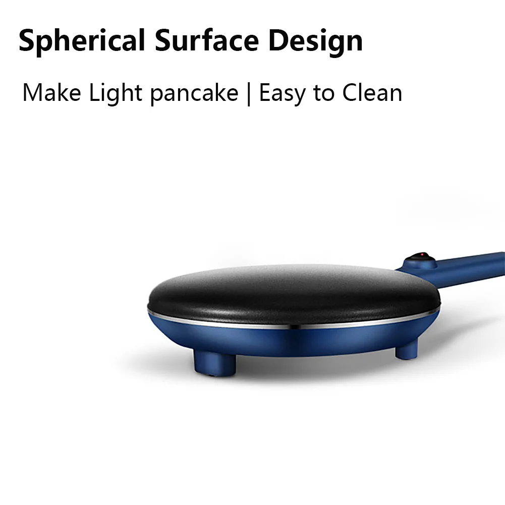 Joydeem JD-9401B Electric Crepe Maker Non-Stick Pancake Maker Machine With Temperature Control Handle (8 inch)