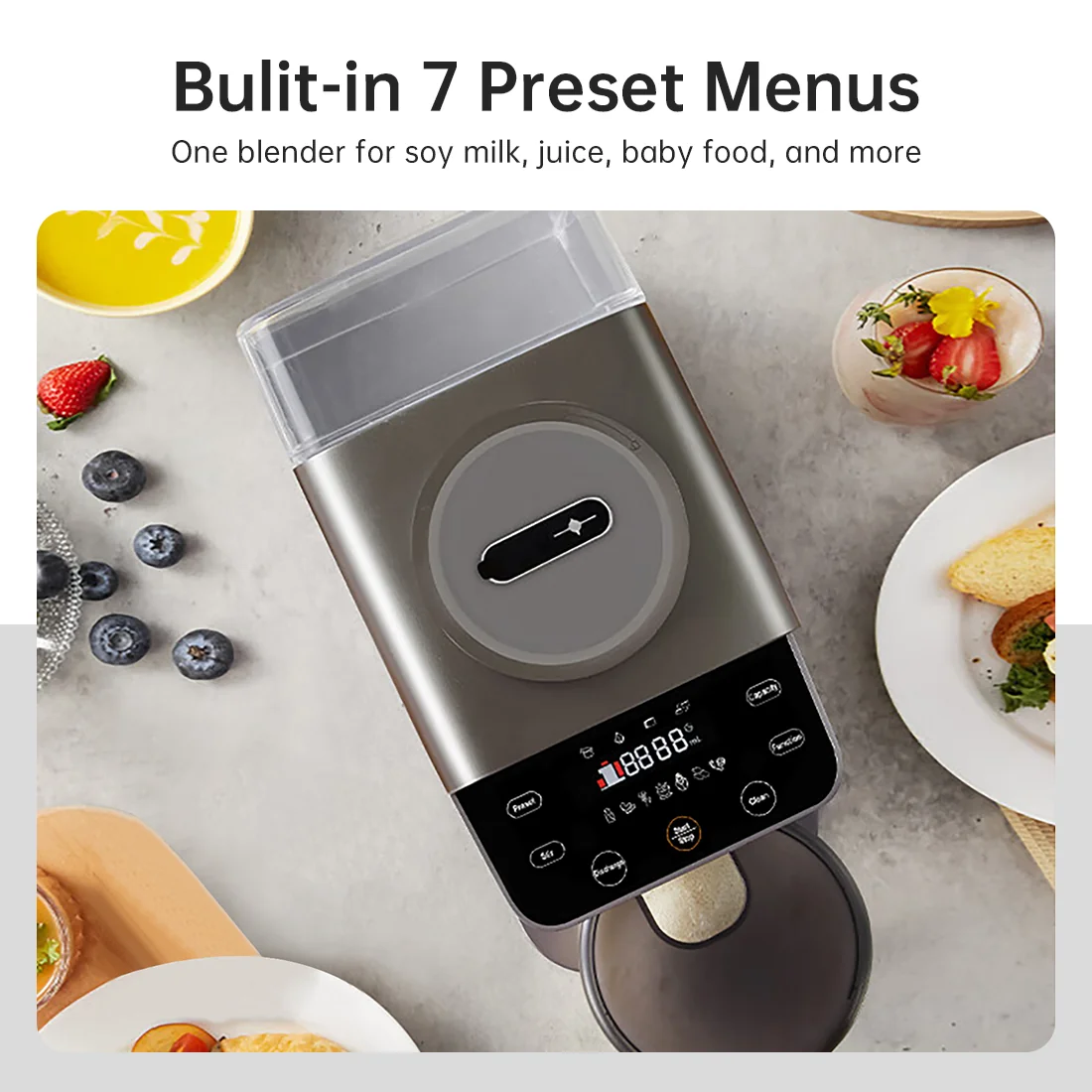 Joydeem JD-PB270 800W Automatic Cooking Blender Machine (300/450/600ml Adjustable)