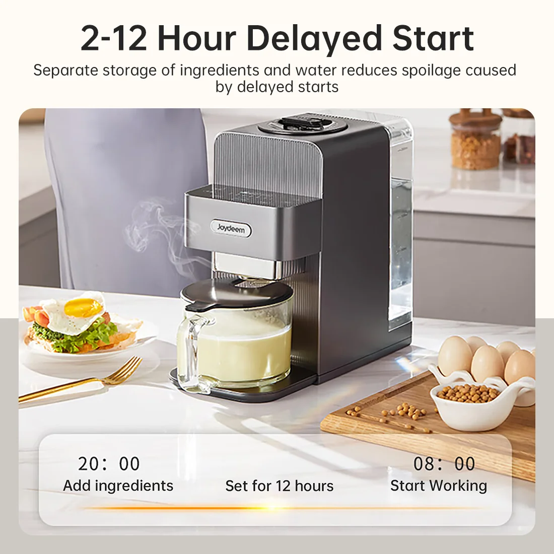 Joydeem JD-PB270 800W Automatic Cooking Blender Machine (300/450/600ml Adjustable)