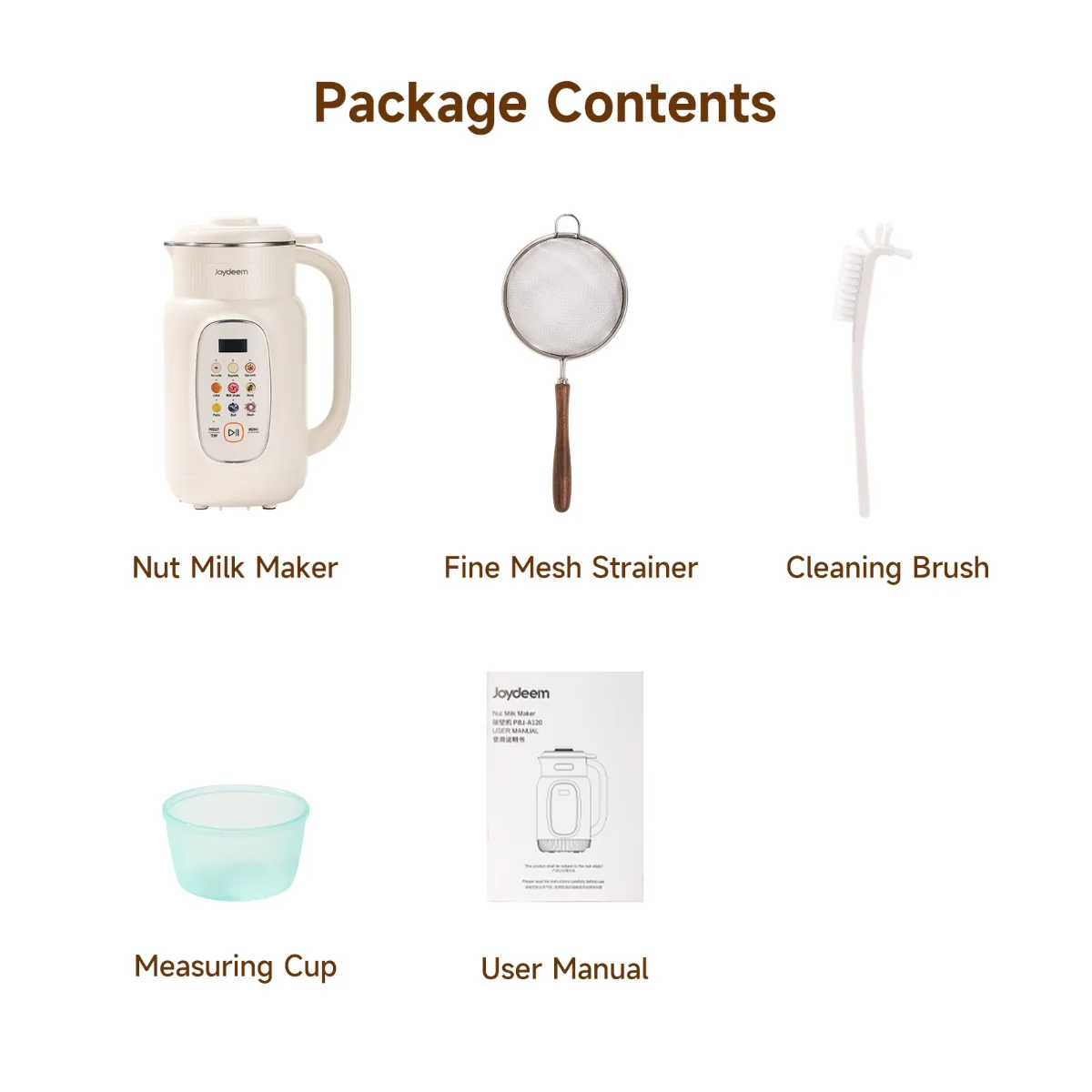Joydeem PBJ-A120 Nut Milk Maker Machine Multi-Functional Cooking Blender (46 Oz)