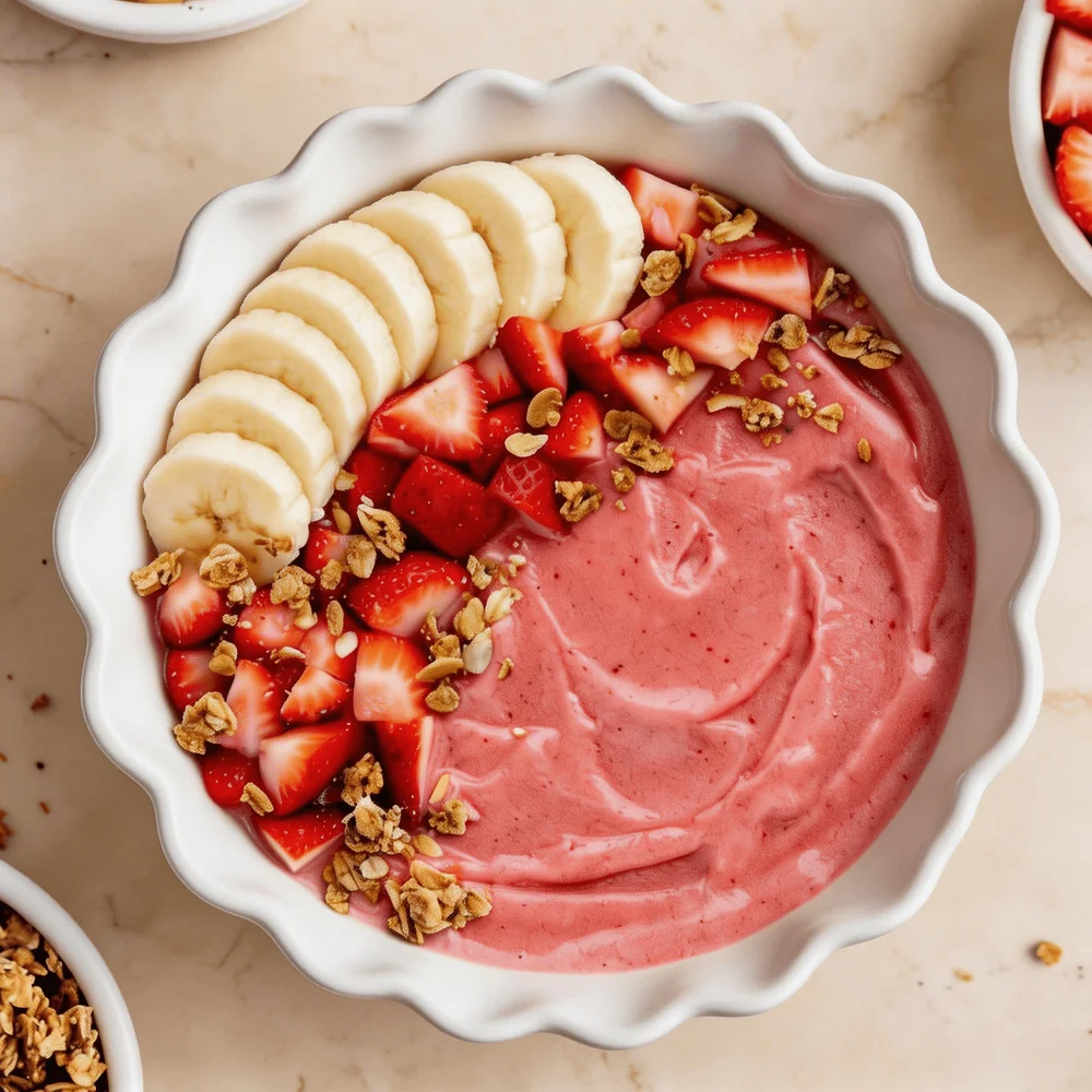 Strawberry Banana Smoothie Bowl