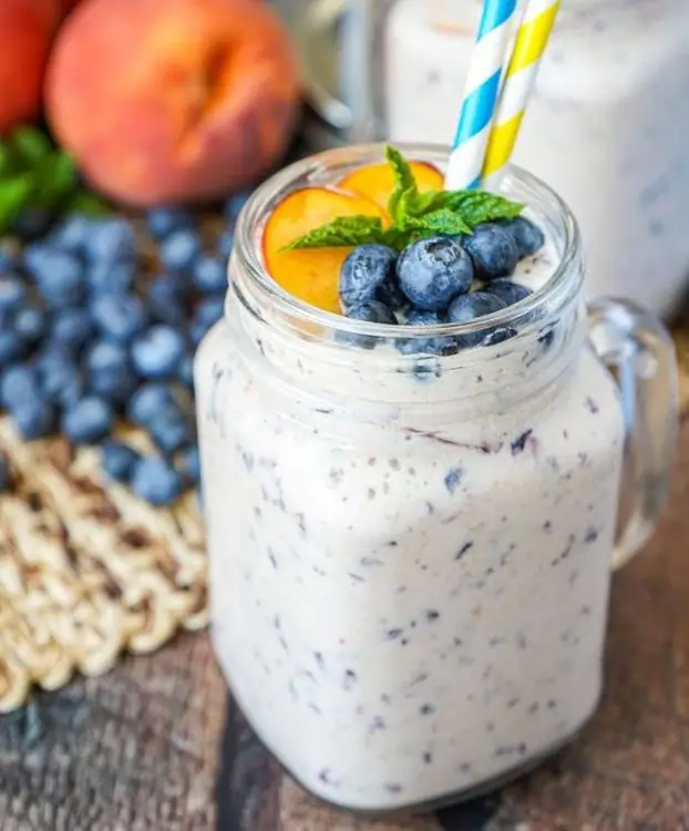 Peach Blueberry Smoothie