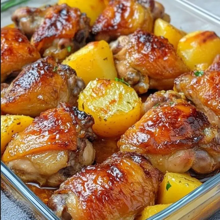 chicken thighs and potatoes