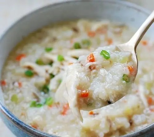 Dakjuk (Korean chicken porridge)