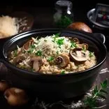 Italian Risotto with Mushrooms and Parmesan