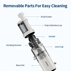 Joydeem JD-YZ9901 Compact Slow Masticating Cold Press Juicer Extractor Machine for Vegetables & Fruits (14 oz/400ml)