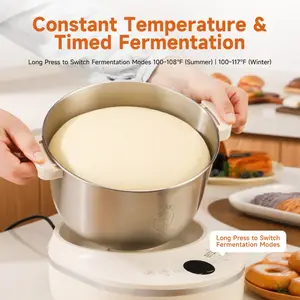 Joydeem HMJ-A351 200W Electric Dough Maker with Ferment (3.7 Qt/3 Liters)