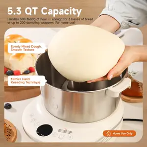 Joydeem HMJ-A501 180W Electric Dough Maker with Ferment (5.3 Qt/5 Liters)