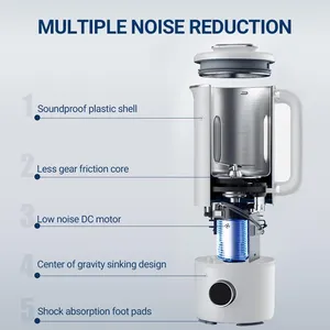 Joydeem JD-PB8200 Compact Quiet Cooking Blender Soymilk Nut Milk Maker - 12H Preset & Keep Warm (21 oz/600ml)