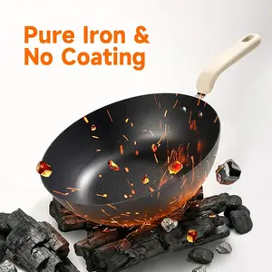 Joydeem DCG-B470 Electric Skillet Pure Iron Nonstick Frying Pan with Steamer Rack (11.8 Inch)