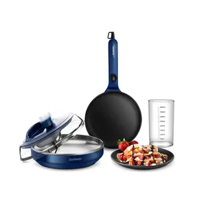 Joydeem JD-9401B Electric Crepe Maker Non-Stick Pancake Maker Machine With Temperature Control Handle (8 inch)