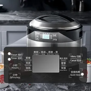 Joydeem 8.5Qt Electric Stew Pot, Stainless Steel Inner Pot with 5 Ceramic Liners DDG-B350