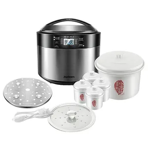 Joydeem 8.5Qt Electric Stew Pot, Stainless Steel Inner Pot with 5 Ceramic Liners DDG-B350