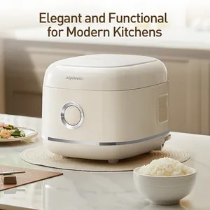 Joydeem DFB-D300 Rice Cooker Uncoated Non-stick Stainless Steel Inner Pot - 6 Cup Uncooked (3.2 Qt/3 Liters)