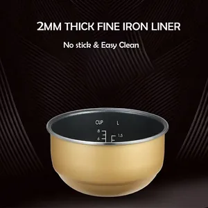 Joydeem AIRC-4001 Smart Induction Heating Non-stick Rice Cooker - 8 Cup Uncooked (3.6 Qt/4 Liters)