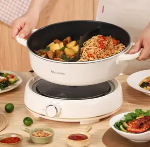 Joydeem DHG-B601 Electric Grill & Hot Pot Combo Detachable Nonstick Ceramic Pot (6.3 Qt)