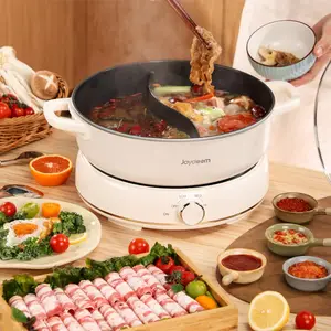 Joydeem DHG-B601 Electric Grill & Hot Pot Combo Detachable Nonstick Ceramic Pot (6.3 Qt)