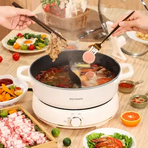Joydeem DHG-B601 Electric Grill & Hot Pot Combo Detachable Nonstick Ceramic Pot (6.3 Qt)