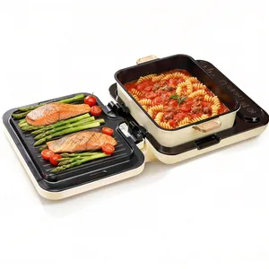 Joydeem SKG-B430 Electric Grill with Pot - Detachable Grill Pan and Hot Pot