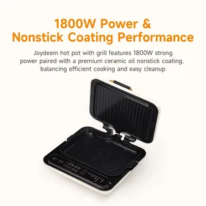 Joydeem SKG-B430 Electric Grill with Pot - Detachable Grill Pan and Hot Pot (4.75Qt)
