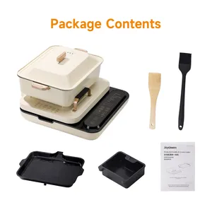 Joydeem SKG-B430 Electric Grill with Pot - Detachable Grill Pan and Hot Pot (4.75Qt)