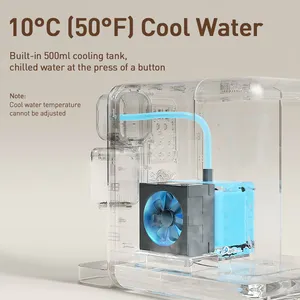 Joydeem YSJ-B350 Instant Hot & Cold Water Dispenser with Tea/Coffee Container - 12 Temperature Control (120 Oz/3.5 Liters)