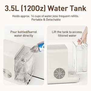 Joydeem YSJ-B350 Instant Hot & Cold Water Dispenser with Tea/Coffee Container - 12 Temperature Control (120 Oz/3.5 Liters)