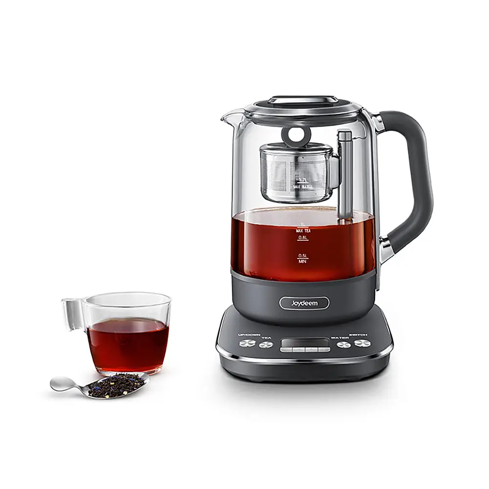 Joydeem Hot Tea Maker, Glass Electric Kettle with Auto Lift Tea