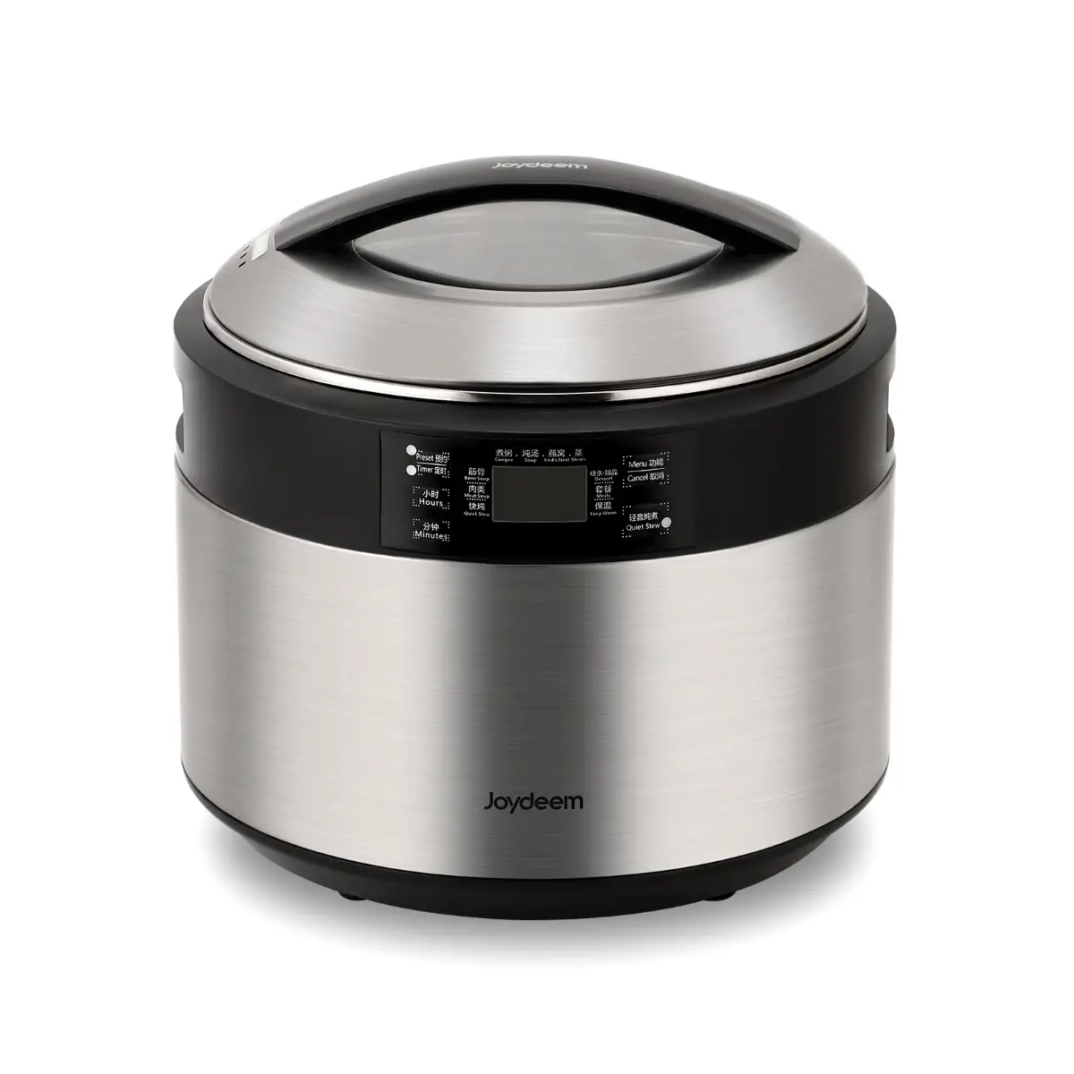 JOY GOURMET ジョイグルメ　槌目寸胴鍋 Joydeem Electric Stew Pot, 8.5Qt Stainless Steel Inner Pot with 5